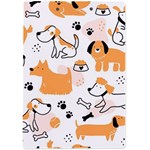 Seamless Pattern Of Cute Dog Puppy Cartoon Funny And Happy A4 Acrylic Clipboard Back