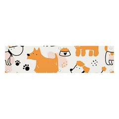 Seamless Pattern Of Cute Dog Puppy Cartoon Funny And Happy Banner And Sign 4  X 1  by Wav3s