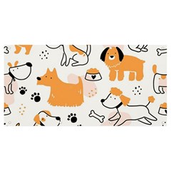 Seamless Pattern Of Cute Dog Puppy Cartoon Funny And Happy Banner And Sign 8  X 4  by Wav3s