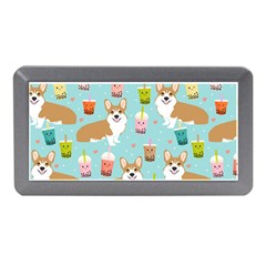 Welsh Corgi Boba Tea Bubble Cute Kawaii Dog Breed Memory Card Reader (mini) by Wav3s