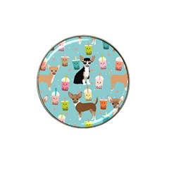 Chihuahua Bubble Kawaii Boba Tea Cute Dog Hat Clip Ball Marker (4 Pack) by Wav3s