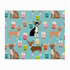 Chihuahua Bubble Kawaii Boba Tea Cute Dog Small Glasses Cloth by Wav3s