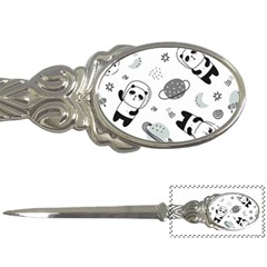 Panda Floating In Space And Star Letter Opener by Wav3s