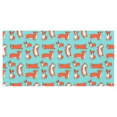 Corgis On Teal Banner And Sign 8  X 4  by Wav3s