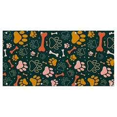 Dog Paw Colorful Fabrics Digitally Banner And Sign 8  X 4  by Wav3s