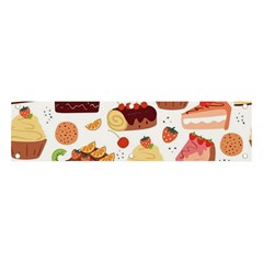 Seamless Pattern Hand Drawing Cartoon Dessert And Cake Banner And Sign 4  X 1  by Wav3s