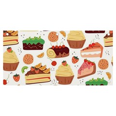 Seamless Pattern Hand Drawing Cartoon Dessert And Cake Banner And Sign 6  X 3  by Wav3s