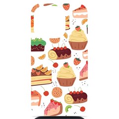 Seamless Pattern Hand Drawing Cartoon Dessert And Cake Iphone 14 Pro Black Uv Print Case by Wav3s