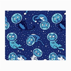 Cat Spacesuit Space Suit Astronaut Pattern Small Glasses Cloth (2 Sides) by Wav3s