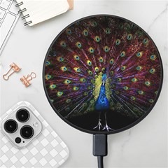 Peacock Feathers Wireless Fast Charger(black) by Wav3s