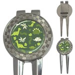 Cute Dinosaur Pattern 3-in-1 Golf Divots Front