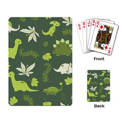 Cute Dinosaur Pattern Playing Cards Single Design (rectangle) by Wav3s