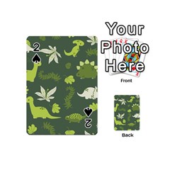 Cute Dinosaur Pattern Playing Cards 54 Designs (mini) by Wav3s