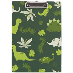 Cute Dinosaur Pattern A4 Acrylic Clipboard by Wav3s