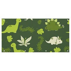 Cute Dinosaur Pattern Banner And Sign 8  X 4  by Wav3s