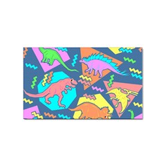 Dinosaur Pattern Sticker (rectangular) by Wav3s