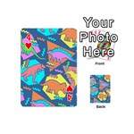 Dinosaur Pattern Playing Cards 54 Designs (Mini) Front - Heart4