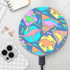 Dinosaur Pattern Wireless Fast Charger(white) by Wav3s