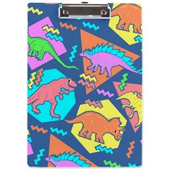 Dinosaur Pattern A4 Acrylic Clipboard by Wav3s