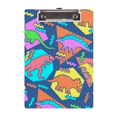 Dinosaur Pattern A5 Acrylic Clipboard by Wav3s