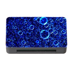 Blue Bubbles Abstract Memory Card Reader With Cf by Vaneshop