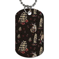 Vintage Tattoos Nautical Dog Tag (one Side) by Vaneshop