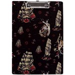 Vintage Tattoos Nautical A4 Acrylic Clipboard Front