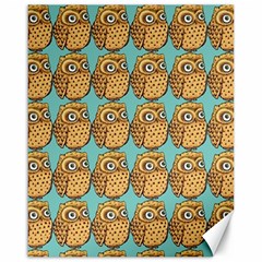 Owl Bird Pattern Canvas 16  X 20  by Vaneshop