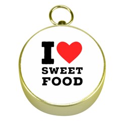 I Love Sweet Food Gold Compasses by ilovewhateva