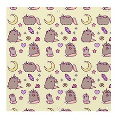 Beautiful Beauty Cartoon Cat Banner And Sign 4  X 4  by Grandong