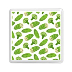 Vegetable Pattern With Composition Broccoli Memory Card Reader (square) by Grandong