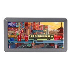 The City Style Bus Fantasy Architecture Art Memory Card Reader (mini) by Grandong