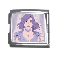 Futuristic Woman Mega Link Italian Charm (18mm) by Fundigitalart234