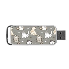 Cute Cat Pattern Cartoon Portable Usb Flash (two Sides) by Cowasu