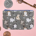 Cute Cat Pattern Cartoon Large Coin Purse Front