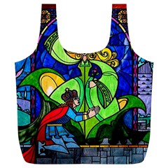 Beauty Stained Glass Rose Full Print Recycle Bag (xl) by Cowasu