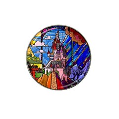 Beauty Stained Glass Castle Building Hat Clip Ball Marker by Cowasu