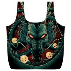 Dragon Art Full Print Recycle Bag (xxl) by Cowasu