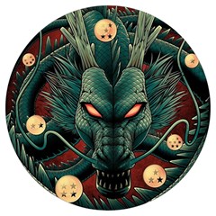 Dragon Art Round Trivet by Cowasu