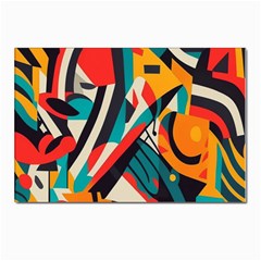 Colorful Abstract Postcards 5  X 7  (pkg Of 10) by Jack14