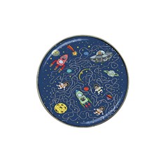 Cat Cosmos Cosmonaut Rocket Hat Clip Ball Marker (10 Pack) by Cowasu