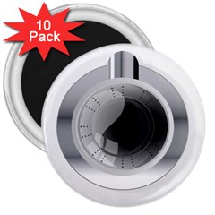 Washing Machines Home Electronic 3  Magnets (10 Pack)  by Cowasu