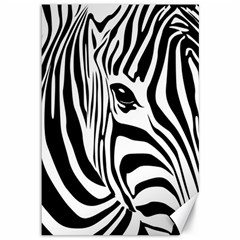 Animal Cute Pattern Art Zebra Canvas 12  X 18  by Amaryn4rt