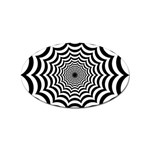 Spider Web Hypnotic Sticker Oval (100 pack) Front