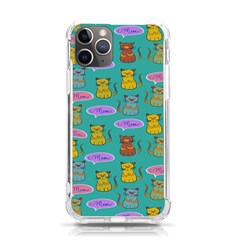 Meow Cat Pattern Iphone 11 Pro 5 8 Inch Tpu Uv Print Case by Amaryn4rt