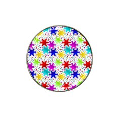 Snowflake Pattern Repeated Hat Clip Ball Marker by Amaryn4rt