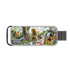 Beautiful Jungle Animals Portable Usb Flash (two Sides) by Ravend