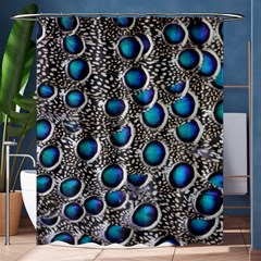 Peacock Pattern Close Up Plumage Shower Curtain 60  X 72  (medium)  by Celenk