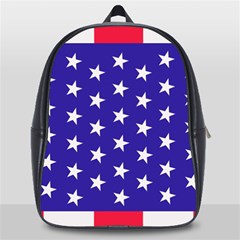 Usa Independence Day July Background School Bag (large) by Vaneshop