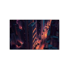 Abstract Landscape Landmark Town City Cityscape Sticker (rectangular) by Vaneshop